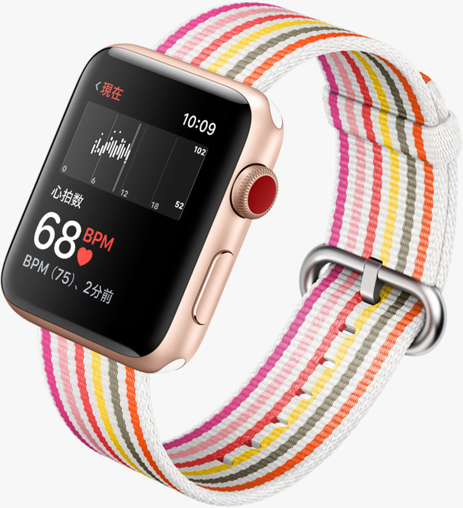 Apple Watch 3 心拍数表示イメージ