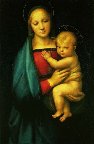 聖母マリアの絵画写真