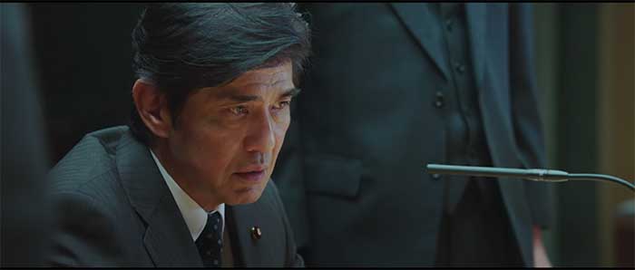 映画「空母いぶき」より 佐藤浩市が演じる、垂水総理。 公開前につまらない報道がありましたが、作品には罪はありません。